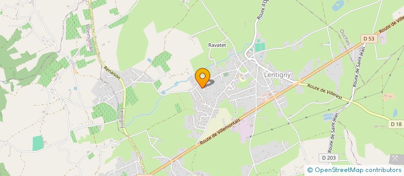 localisation de l'entreprise MONSIEUR GUILLAUME ZENDRINI  LENTIGNY