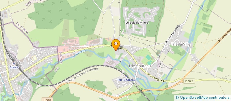 localisation de l'entreprise MONSIEUR GUILLEMIN POIDEVIN à TRIE-CHATEAU