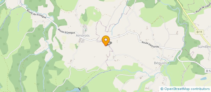 localisation de l'entreprise MONSIEUR GUILLEN DUFAU  AMOROTS-SUCCOS