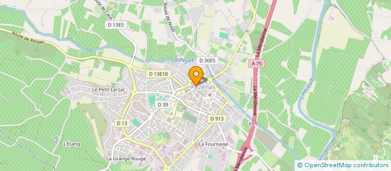 localisation de l'entreprise MONSIEUR GUILLERMO GALAN  PEZENAS