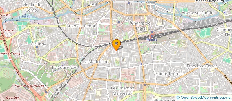 localisation de l'entreprise MONSIEUR GUIREC GOMBERT  RENNES