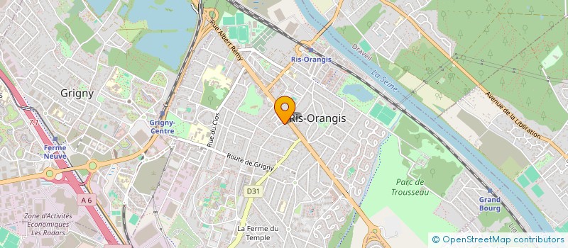 localisation de l'entreprise MONSIEUR GUIREC KHEDOUCI  RIS-ORANGIS