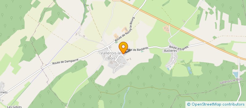 localisation de l'entreprise MONSIEUR GUISEPPE BERTELLI à VALLEROIS-LE-BOIS
