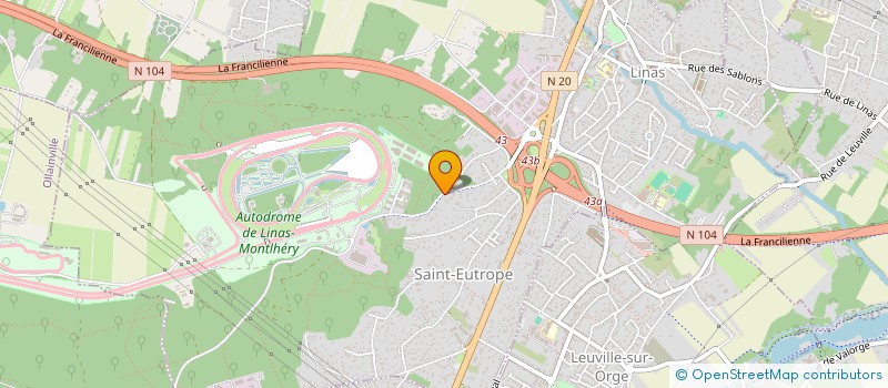 localisation de l'entreprise MONSIEUR GUISEPPE CREDALI  LINAS