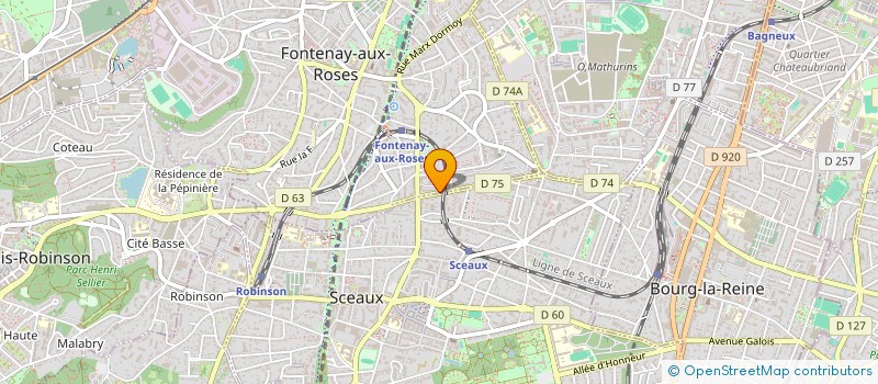 localisation de l'entreprise MONSIEUR GUISEPPE D AGOSTINO à FONTENAY-AUX-ROSES