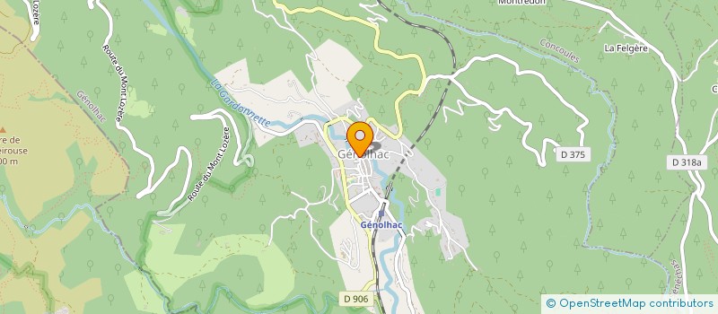 localisation de l'entreprise MONSIEUR GUISEPPE DE FRANCO à GENOLHAC