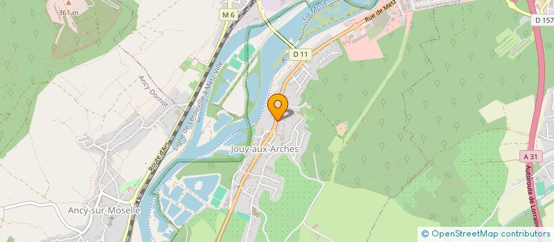 localisation de l'entreprise MONSIEUR GUISEPPE LEONARDI  JOUY-AUX-ARCHES