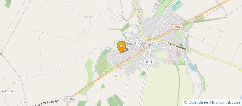 localisation de l'entreprise MONSIEUR GUISEPPE RUGGIERI  LES AIX-D'ANGILLON