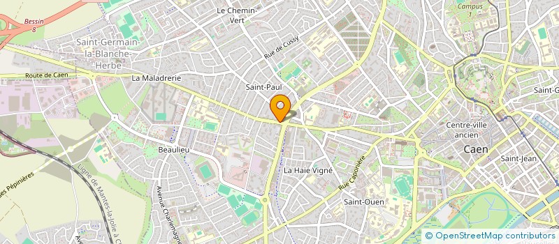 localisation de l'entreprise MONSIEUR GUISLAIN DE SAINT-JORES à CAEN