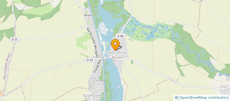 localisation de l'entreprise MONSIEUR GUISLAIN LAVOISIER  BERNY-EN-SANTERRE