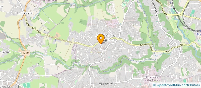 localisation de l'entreprise MONSIEUR GUITTEY NADOUA  SAINT-GENIS-LES-OLLIERES