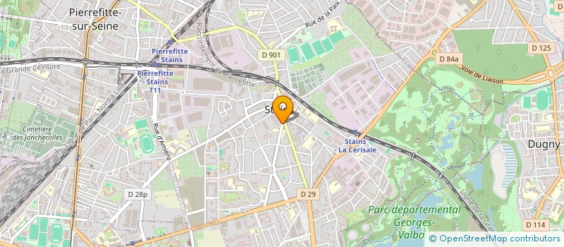 localisation de l'entreprise MONSIEUR GULRAHMAN RAHMANI à STAINS