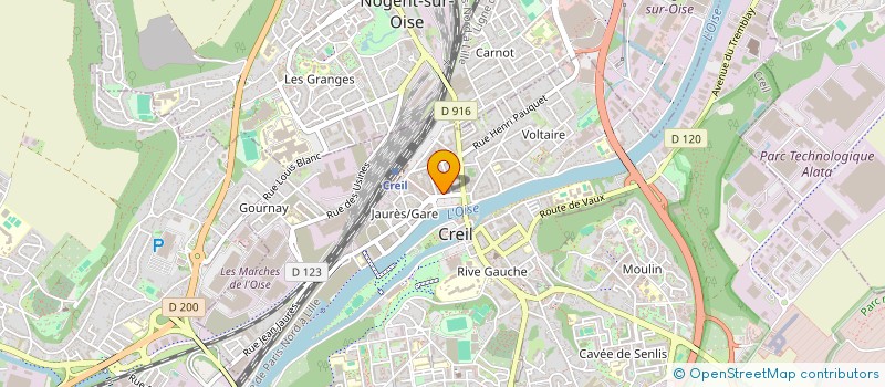 localisation de l'entreprise MONSIEUR GULRAIZ RIAZ  CREIL