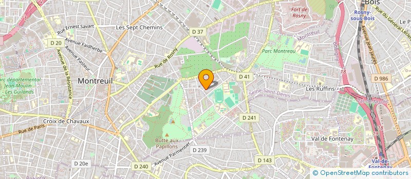 localisation de l'entreprise MONSIEUR GUNTHER MARISA à MONTREUIL