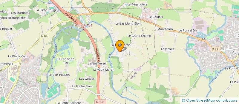 localisation de l'entreprise MONSIEUR GUOPENG LI  THORIGNE-FOUILLARD