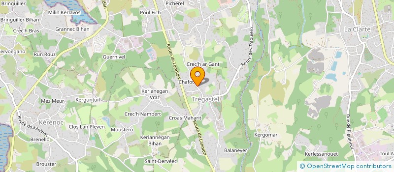 localisation de l'entreprise MONSIEUR GURVAN DARTIAILH  TREGASTEL