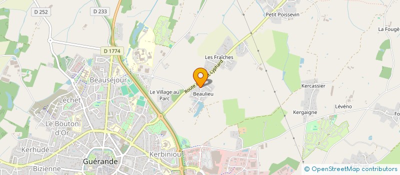 localisation de l'entreprise MONSIEUR GURVAN GRESLON à GUERANDE