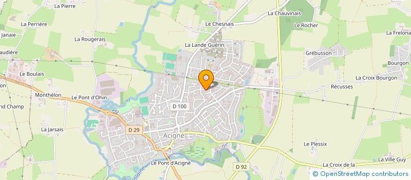 localisation de l'entreprise MONSIEUR GURVAN LUCAS  ACIGNE