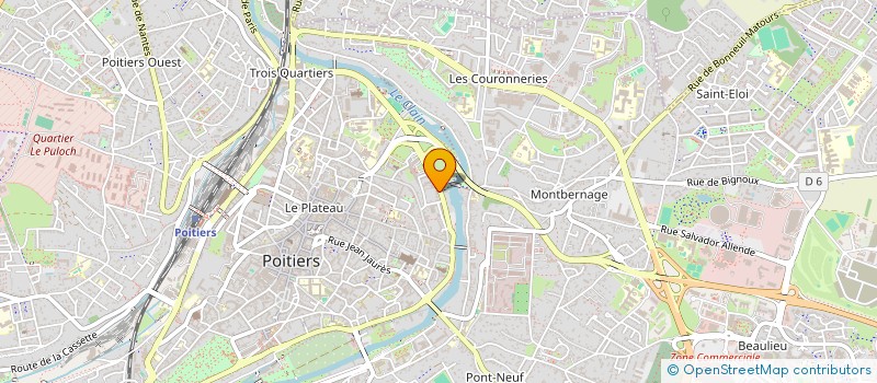 localisation de l'entreprise MONSIEUR GURVAN PELLETIER  POITIERS