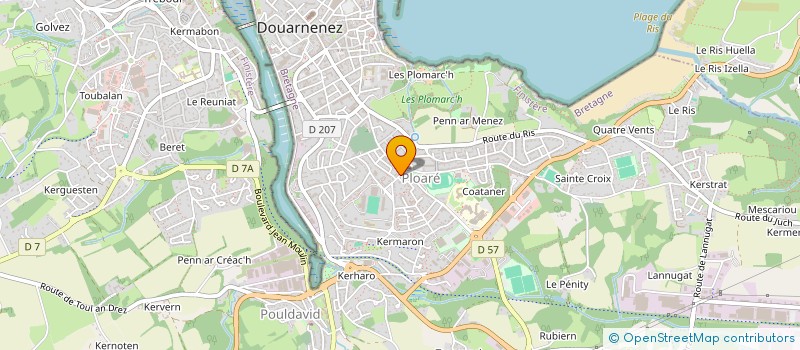 localisation de l'entreprise MONSIEUR GURVAN TYMEN  DOUARNENEZ
