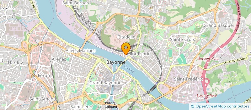 localisation de l'entreprise MONSIEUR GURWAN LE ROUX à BAYONNE