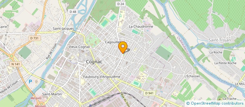localisation de l'entreprise MONSIEUR GUSTAV KONDAS à COGNAC