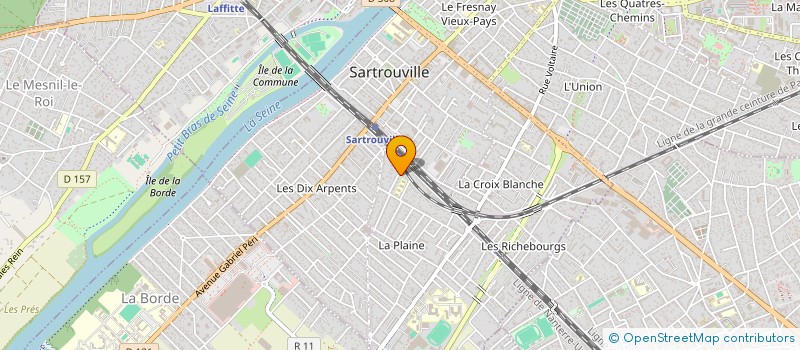 localisation de l'entreprise MONSIEUR GUSTAVE AYMARD  SARTROUVILLE