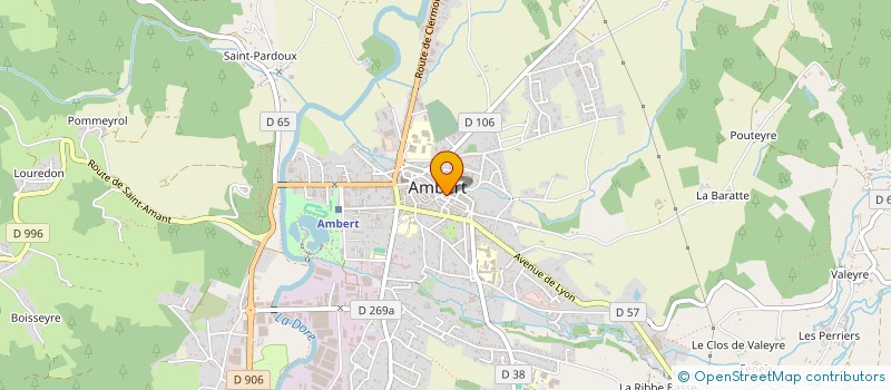 localisation de l'entreprise MONSIEUR GUSTAVE BERARD  AMBERT