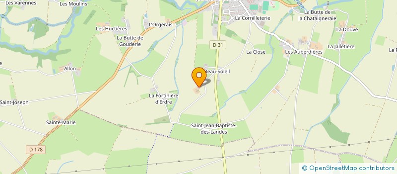 localisation de l'entreprise MONSIEUR GUSTAVE BERTRAND  JOUE-SUR-ERDRE