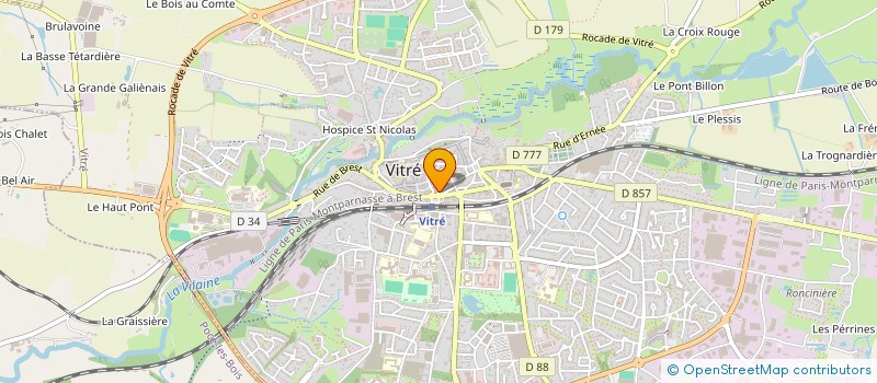 localisation de l'entreprise MONSIEUR GUSTAVE BESNARD  VITRE