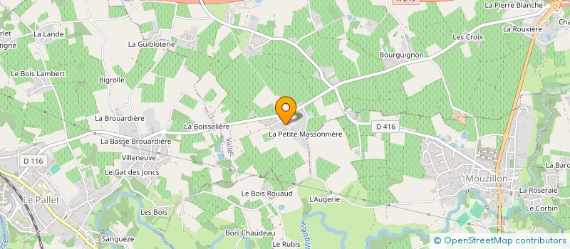 localisation de l'entreprise MONSIEUR GUSTAVE BIOTEAU à VALLET