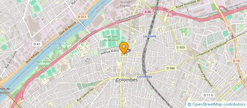 localisation de l'entreprise MONSIEUR GUSTAVE BOYOU à COLOMBES