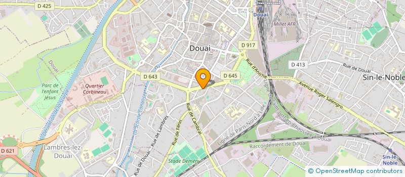 localisation de l'entreprise MONSIEUR GUSTAVE DASSONVILLE à DOUAI