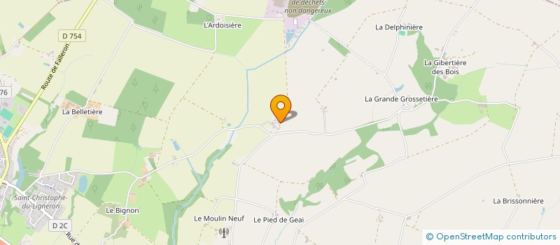 localisation de l'entreprise MONSIEUR GUSTAVE DRAVIGNY à SAINT-CHRISTOPHE-DU-LIGNERON