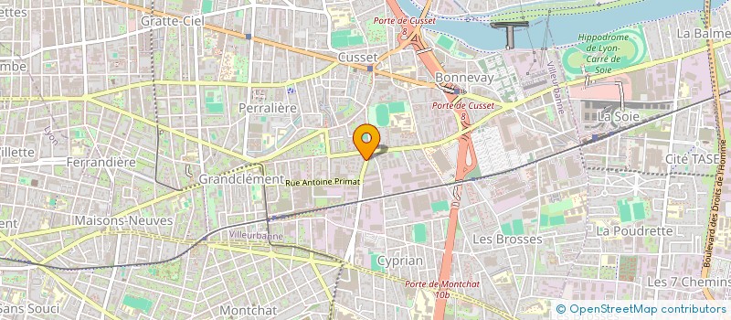 localisation de l'entreprise MONSIEUR GUSTAVE EDORH  VILLEURBANNE