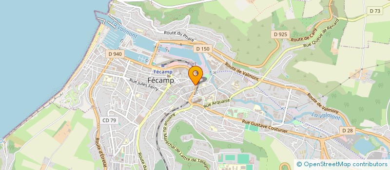 localisation de l'entreprise MONSIEUR GUSTAVE FEREC  FECAMP