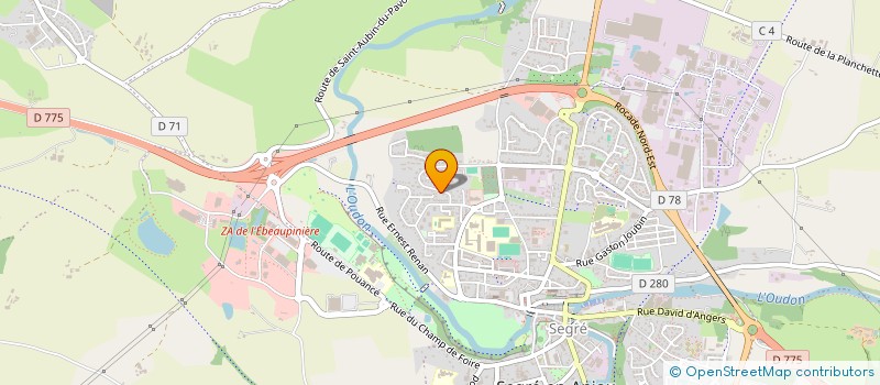 localisation de l'entreprise MONSIEUR GUSTAVE GALISSON  SEGRE-EN-ANJOU BLEU