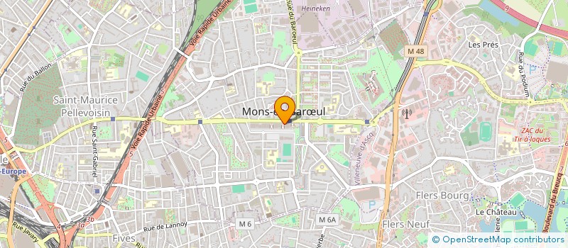 localisation de l'entreprise MONSIEUR GUSTAVE KOSSI NGOMBA  MONS-EN-BARUL