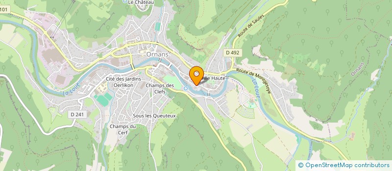 localisation de l'entreprise MONSIEUR GUSTAVE LAFOND à ORNANS