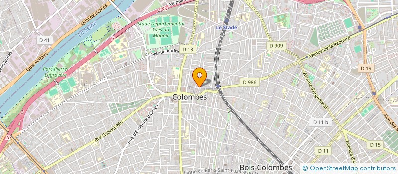 localisation de l'entreprise MONSIEUR GUSTAVE LEGROS à COLOMBES