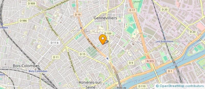 localisation de l'entreprise MONSIEUR GUSTAVE PETUSSEAU à GENNEVILLIERS