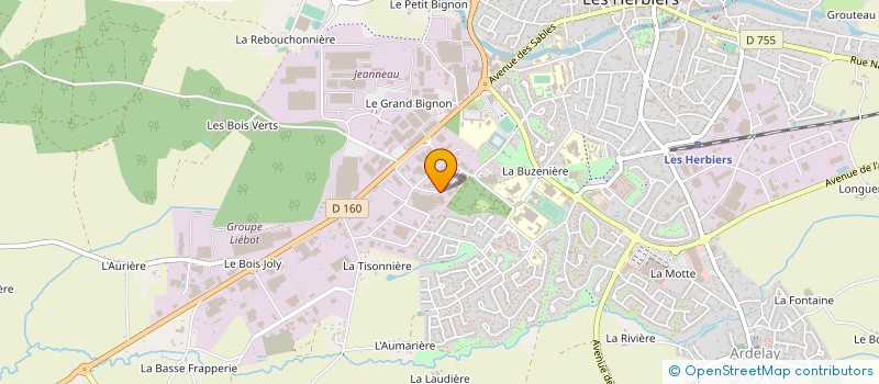 localisation de l'entreprise MONSIEUR GUSTAVE ROCHETEAU à LES HERBIERS