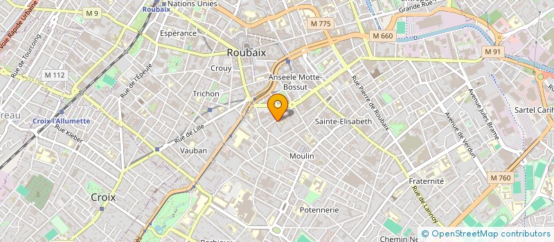 localisation de l'entreprise MONSIEUR GUSTAVE ROUTIER  ROUBAIX