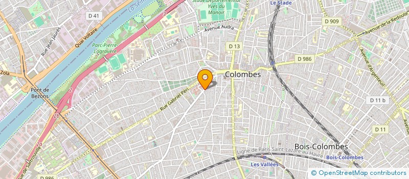 localisation de l'entreprise MONSIEUR GUSTAVE SPROAT à COLOMBES