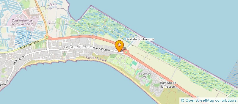 localisation de l'entreprise MONSIEUR GUSTAVE THOMAS à LA GUERINIERE