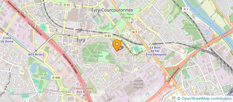 localisation de l'entreprise MONSIEUR GUSTAVE THUMEREL  EVRY-COURCOURONNES