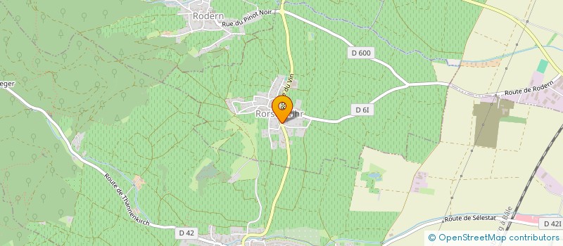 localisation de l'entreprise MONSIEUR GUSTAVE WEBER  RORSCHWIHR