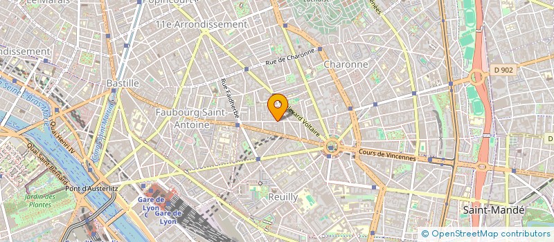 localisation de l'entreprise MONSIEUR GUSTAVO BEDOYA CALVO à VINCENNES