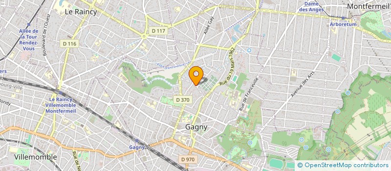 localisation de l'entreprise MONSIEUR GUSTAVO CARDOSO  GAGNY