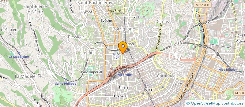 localisation de l'entreprise MONSIEUR GUSTAVO PEREIRA OLIVEIRA à NICE